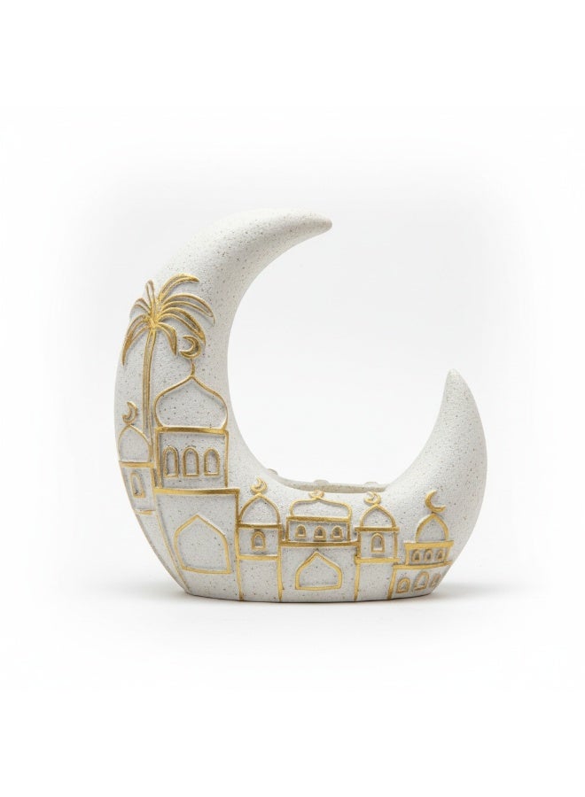 Akdc Moon Shape Ramadan Kareem Incense Burner 16Cm - Image 1